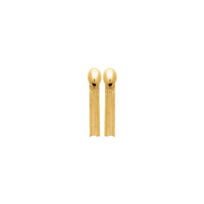 Boucles d'oreilles en acier pvd doré