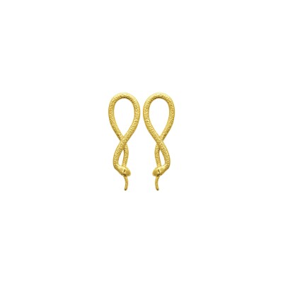Boucles d'oreilles en acier pvd doré