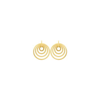 Boucles d'oreilles en acier pvd doré