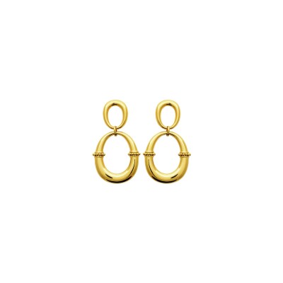 Boucles d'oreilles en acier pvd doré
