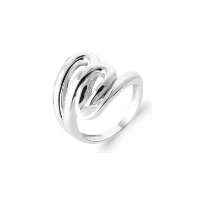 Bague en argent rhodié