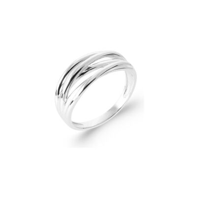Bague en argent rhodié