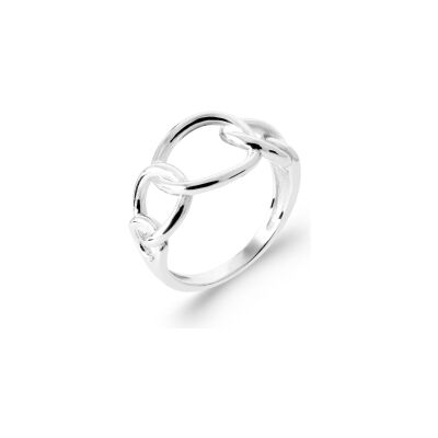 Bague en argent rhodié