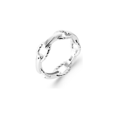 Bague en argent rhodié