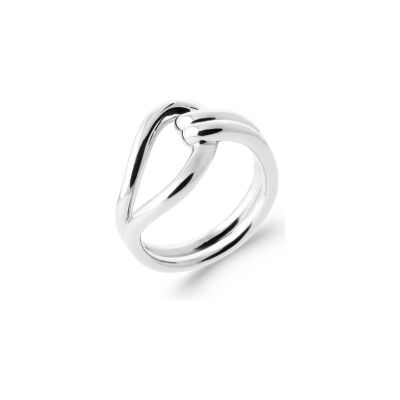 Bague en argent rhodié