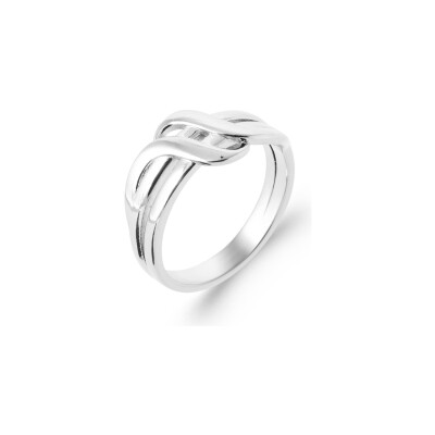 Bague en argent rhodié