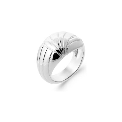 Bague en argent rhodié