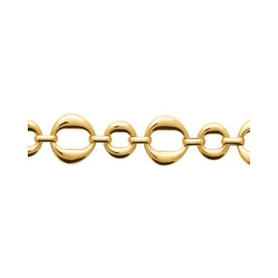 Bracelet en acier pvd doré