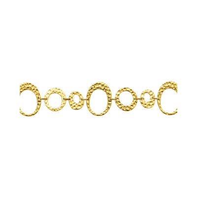 Bracelet en acier pvd doré