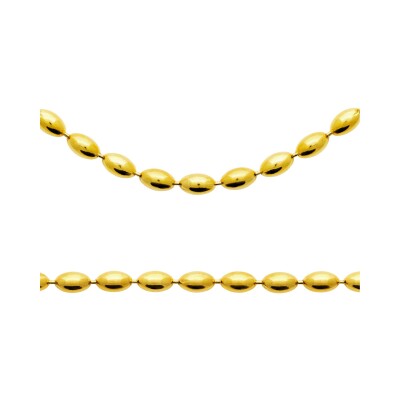 Bracelet en acier pvd doré