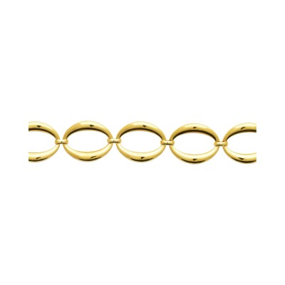 Bracelet en acier pvd doré
