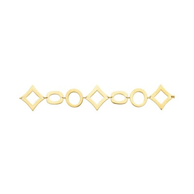 Bracelet en acier pvd doré