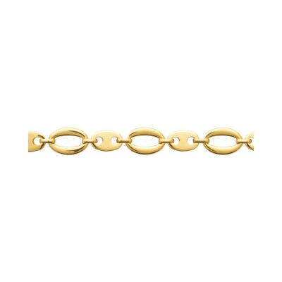 Bracelet en acier pvd doré