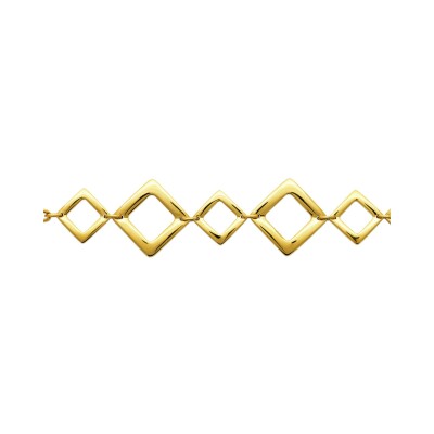 Bracelet en acier pvd doré