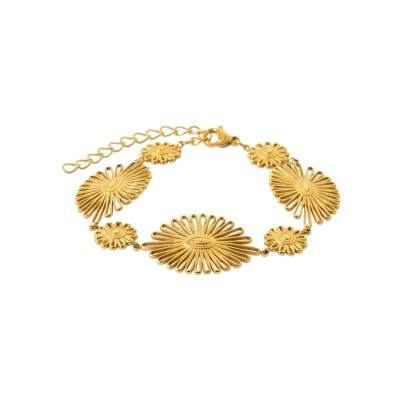 Bracelet en acier pvd doré
