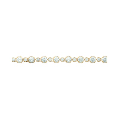 Bracelet en plaqué or et oxyde de zirconium