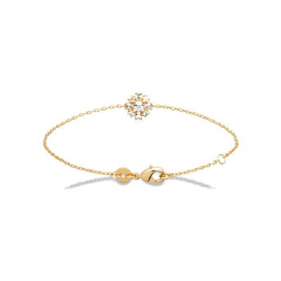 Bracelet en plaqué or et oxyde de zirconium