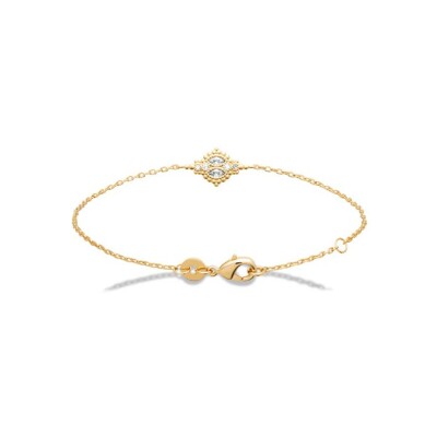 Bracelet en plaqué or et oxyde de zirconium