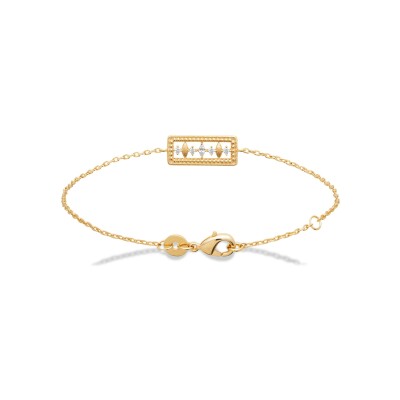 Bracelet en plaqué or et oxyde de zirconium