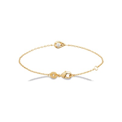 Bracelet en plaqué or et oxyde de zirconium