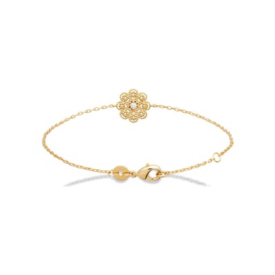Bracelet en plaqué or et oxyde de zirconium