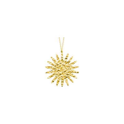 Collier en acier pvd doré