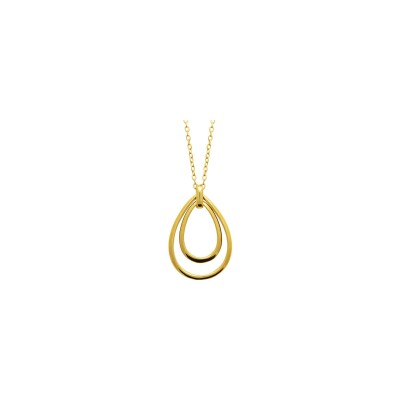 Collier en acier pvd doré