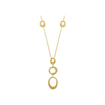 Collier en acier pvd doré