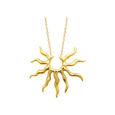 Collier en acier pvd doré