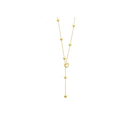 Collier en acier pvd doré