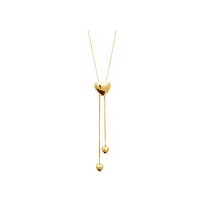Collier en acier pvd doré