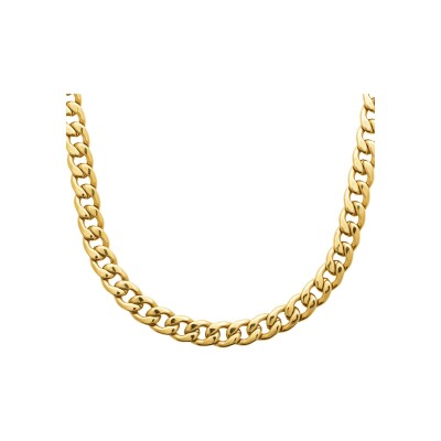 Collier en acier pvd doré