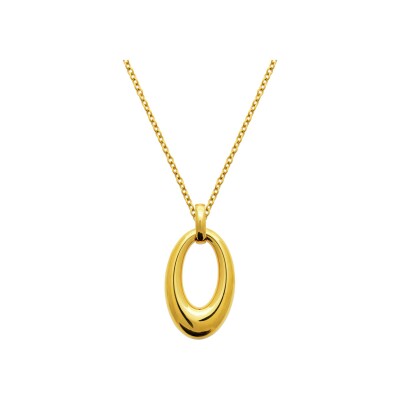 Collier en acier pvd doré