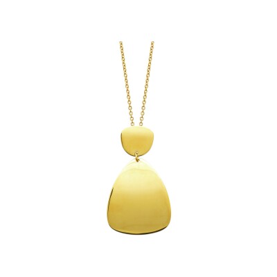 Collier en acier pvd doré