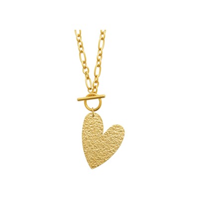Collier en acier pvd doré