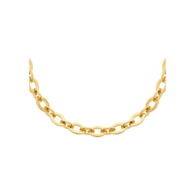 Collier en acier pvd doré