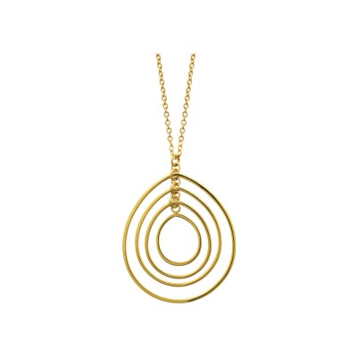 Collier en acier pvd doré
