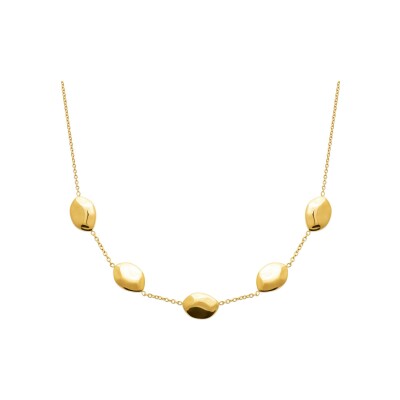 Collier en acier pvd doré