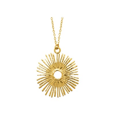 Collier en acier pvd doré