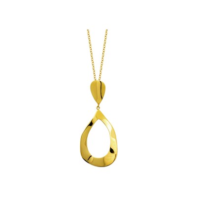 Collier en acier pvd doré