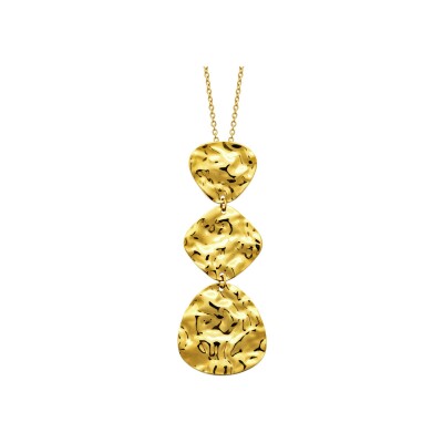 Collier en acier pvd doré