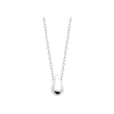Collier en argent rhodié