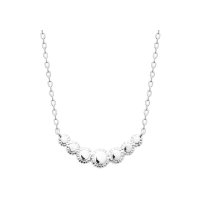 Collier en argent rhodié