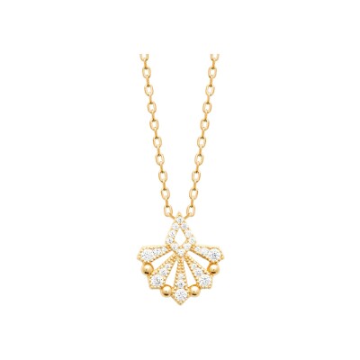 Collier en plaqué or et oxyde de zirconium
