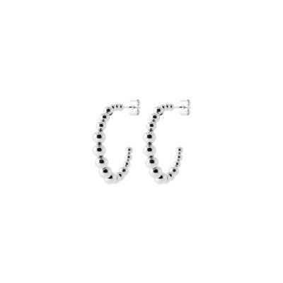 Boucles d'oreilles créoles en acier pvd