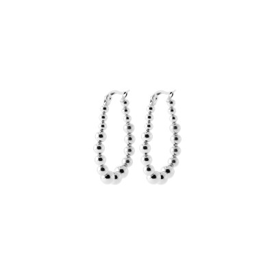 Boucles d'oreilles créoles en acier pvd