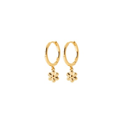 Boucles d'oreilles créoles en plaqué or