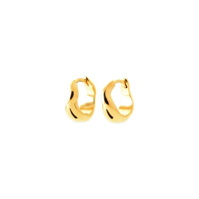 Boucles d'oreilles créoles en plaqué or