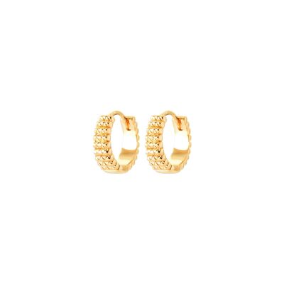 Boucles d'oreilles créoles en plaqué or