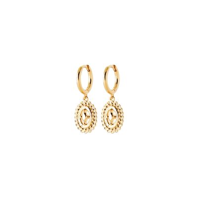 Boucles d'oreilles créoles en plaqué or